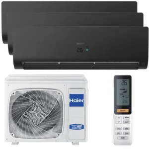 Aire acondicionado 3X1 HAIER Flexis UV WiFi 3000+2x2236 fg Negro