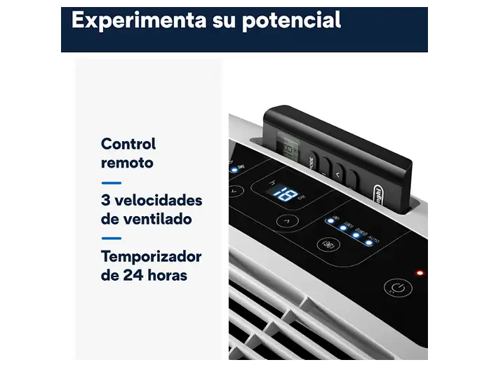 Aire acondicionado portátil - De'Longhi Pinguino PACEMK82, 2350 frig/h, 2.4kW, 80m³, 3 en 1, Función deshumidificador, 63dB, Gas Eco-Friendly, Blanco - Imagen 5