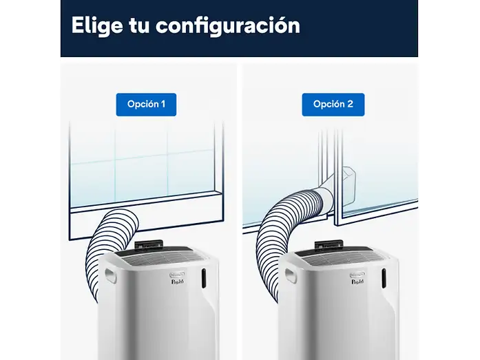 Aire acondicionado portátil - De'Longhi Pinguino PACEMK82, 2350 frig/h, 2.4kW, 80m³, 3 en 1, Función deshumidificador, 63dB, Gas Eco-Friendly, Blanco - Imagen 6